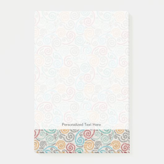 刺繍のファンシーでしわくちゃな紙 ポストイット (正面)