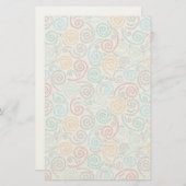 刺繍のファンシーでしわくちゃな紙 便箋 (正面/裏面)