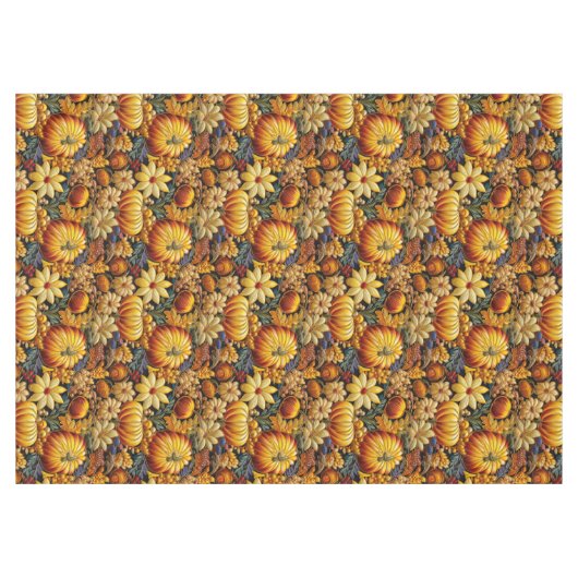 刺繍の外観の大きな感謝祭テーブルクロス テーブルクロス (正面(横))