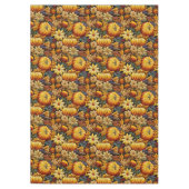 刺繍の外観の大きな感謝祭テーブルクロス テーブルクロス (正面)