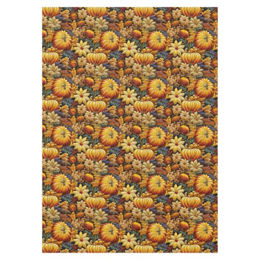 刺繍の外観の大きな感謝祭テーブルクロス テーブルクロス (正面)