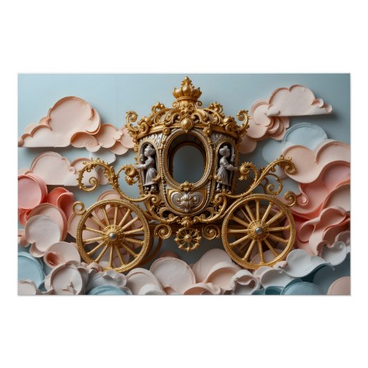 刺繍の豪華馬車 ポスター (正面)