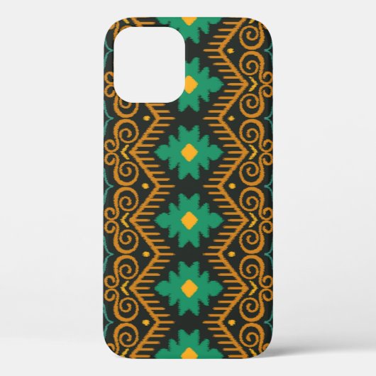 刺繍イカット生地エスニックデザイン Case-Mate iPhoneケース (裏面)