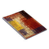 刺繍オーナメント、カラーライン、ボヘミアンスタイル ノートブック (右側)