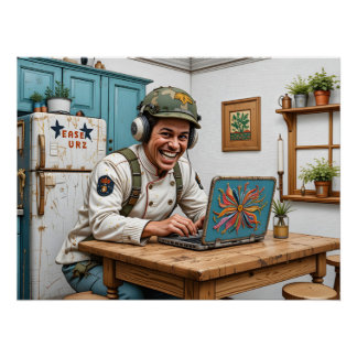 刺繍カオスシーン ポスター