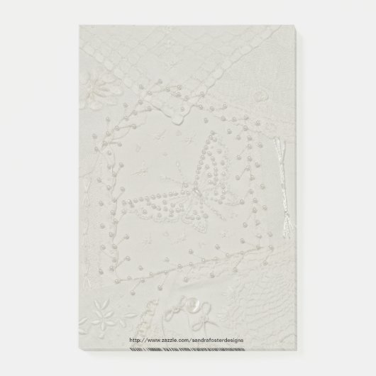 刺繍キ熱狂するルトポストイットノートパッド ポストイット (正面)