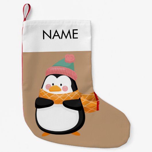 刺繍クリスマスストッキング付名前をカスタムする スモールクリスマスストッキング (正面)