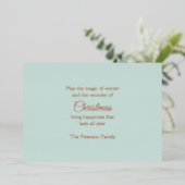 刺繍クリスマススノーヴィレッジシーン 箔シーズンカード (立ち正面)