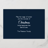 刺繍クリスマスナイトスカイサンタレー 箔シーズンカード (正面)