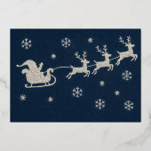 刺繍クリスマスナイトスカイサンタレー 箔シーズンカード (裏面)