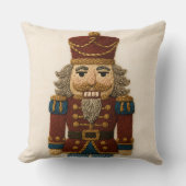 刺繍クリスマスナツクラッカー クッション (正面)