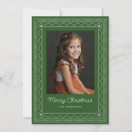 刺繍クリスマスパターン シーズンカード