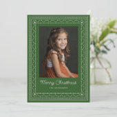 刺繍クリスマスパターン シーズンカード (スタンド正面)