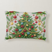 刺繍クリスマス装飾用クッションフェスティバルホリディ アクセントクッション (裏面)