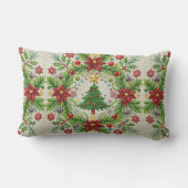 刺繍クリスマス装飾用クッションフェスティバルホリデー ランバークッション (裏面)