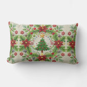 刺繍クリスマス装飾用クッションフェスティバルホリデー ランバークッション (正面)