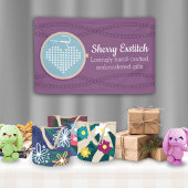 刺繍クロステッチクラフトショーブースディスプレイ 横断幕