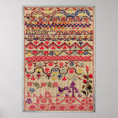 刺繍サンプラー ポスター (正面)