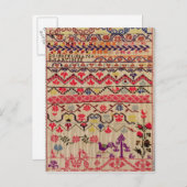 刺繍サンプラー ポストカード (正面/裏面)