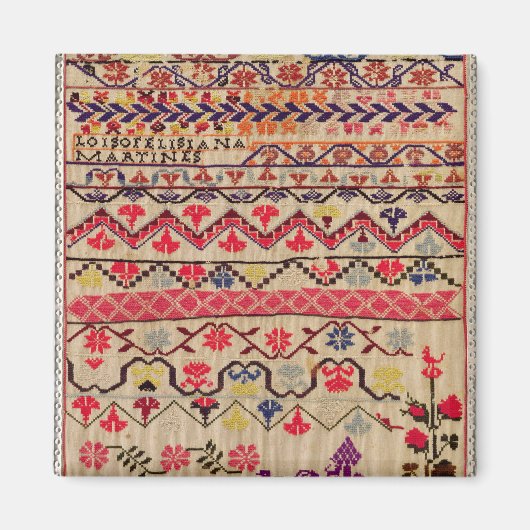 刺繍サンプラー マグネット (正面)