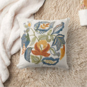 刺繍ジャコビ葉ン クッション (ブランケット)