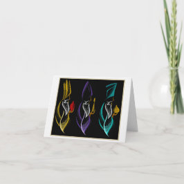 刺繍スタイルの三賢士クリスマス シーズンカード