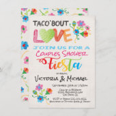 刺繍タコブロブラブカップルのシャワー招待状 招待状 (正面/裏面)