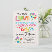 刺繍タコブロブラブカップルのシャワー招待状 招待状 (スタンド正面)