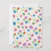 刺繍タコブロブラブカップルのシャワー招待状 招待状 (裏面)