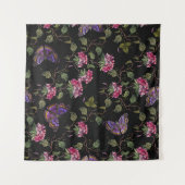 刺繍ダトゥラ花:植物芸術 タペストリー (正面(横))