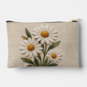 刺繍デイジーの花開く アクセサリーポーチ (裏面)