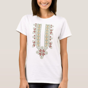 刺繍デザインパターン#14パレスチナのタスリーズ Tシャツ
