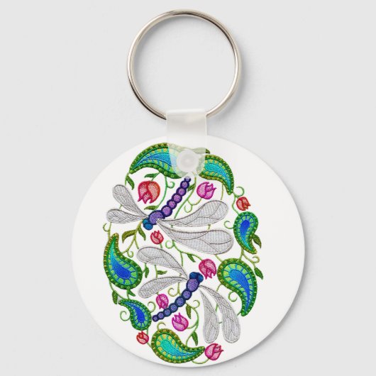 刺繍トンボ キーホルダー (正面)