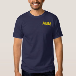 刺繍ネイビーABM Tシャツ