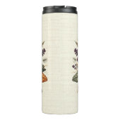 刺繍パステルゴシックシュガースカル花 タンブラー (裏面)