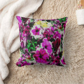 刺繍パンジー….. クッション (ブランケット)