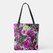 刺繍パンジー… トートバッグ (裏面)