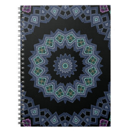 刺繍ビーズ模様 ノートブック