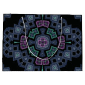 刺繍ビーズ模様 ラージペーパーバッグ (裏面)