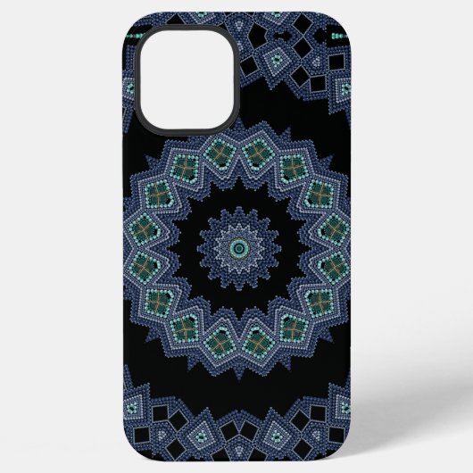 刺繍ビーズ模様 iPhoneケース (裏面)