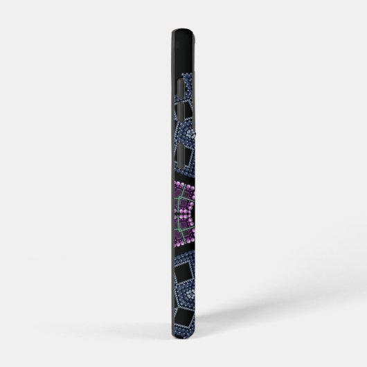 刺繍ビーズ模様 SAMSUNG GALAXYケース (右側面)