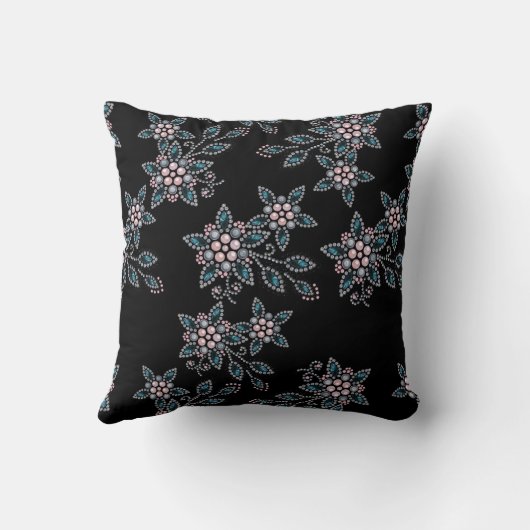 刺繍ビーズ クッション (裏面)