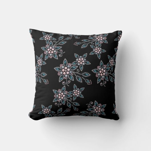 刺繍ビーズ クッション (正面)