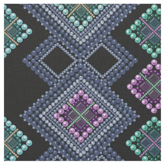 刺繍ビーズ ファブリック (クローズアップ)