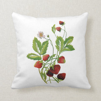 刺繍フェイクイチゴ枕 クッション