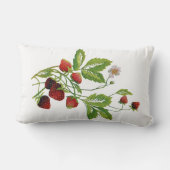 刺繍フェイクイチゴ枕 ランバークッション (裏面)