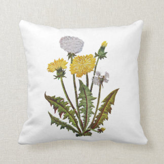 刺繍フェイクタンポポ枕 クッション