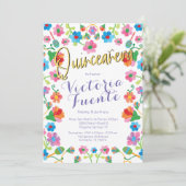 刺繍フローラキンセアニェラメキシスペインのコ 招待状 (スタンド正面)