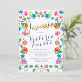 刺繍フローラキンセアニェラメキシスペインのコ 招待状 (スタンド正面)