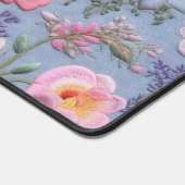 刺繍フローラシームレスパターン デスクマット (コーナー)